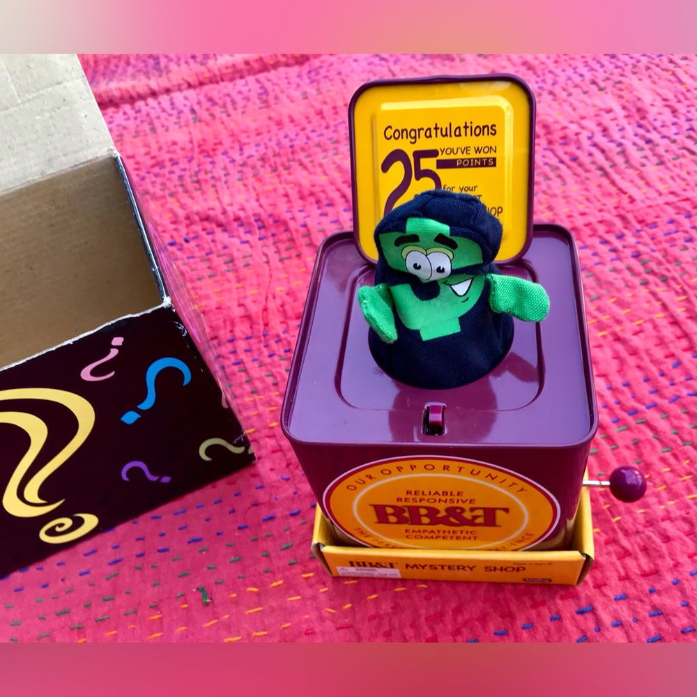 Super Rare BB&T Money Sign Jack In The Box Toy Teller Prize Bank Merch Gift HTF